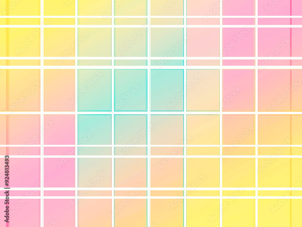 Soft pastel squares dance in a seamless blend of yellow, pink, and blue on a dreamy canvas. Soft pastel squares dance in a seamless blend of yellow, pink, and blue on a dreamy canvas.