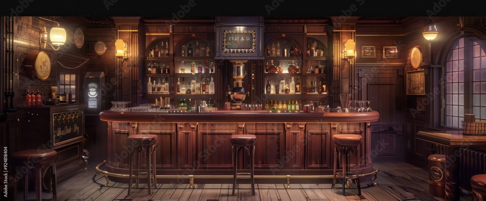 3D CG rendering of the bar 3D CG rendering of the bar