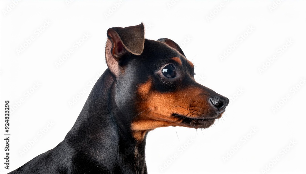 ミニチュア・ピンシャーのポートレート(Mniature Pinscher portrait on white background)
ミニチュア・ピンシャーのポートレート(Mniature Pinscher portrait on white background)
