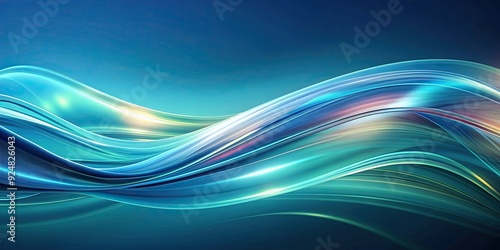 Abstract background with smooth and flowing waves, abstract, background, waves, flowing, smooth, pattern, liquid, blue, ocean