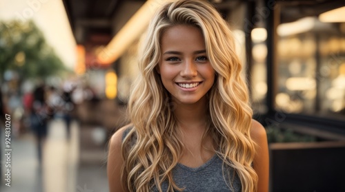 Wallpaper Mural Effortless beauty and genuine happiness of individuals, focusing on their expressive faces and relaxed settings. The atmosphere is lighthearted and natural Torontodigital.ca