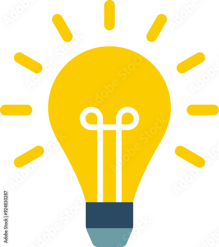 Lamp Bulb Illustration Icon