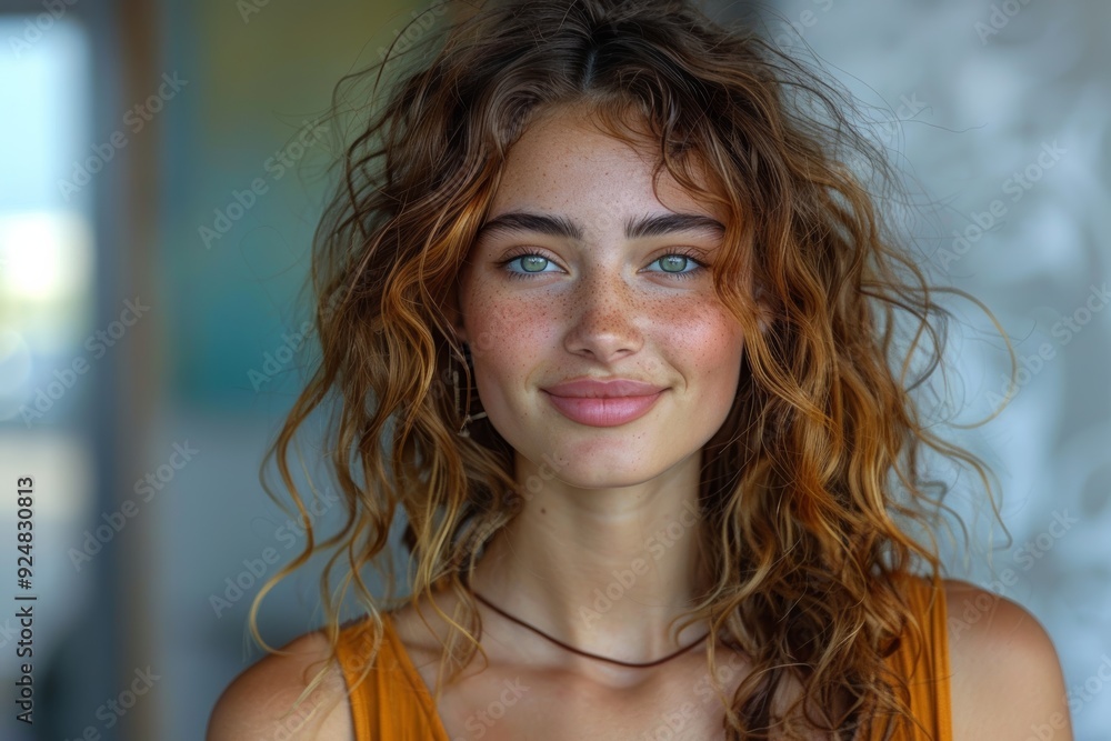 Fototapeta premium Effortless beauty and genuine happiness of individuals, focusing on their expressive faces and relaxed settings. The atmosphere is lighthearted and natural