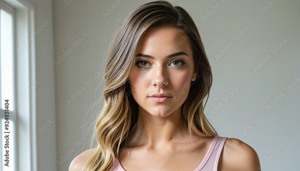 attractive young female, portrait attractive young female, portrait