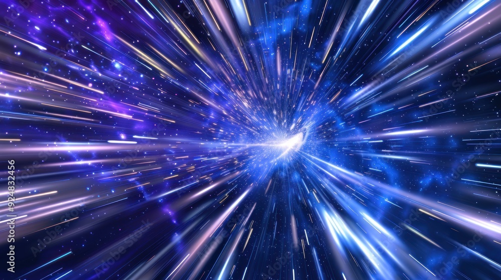 Hyperspace Tunnel: A Cosmic Journey Hyperspace Tunnel: A Cosmic Journey