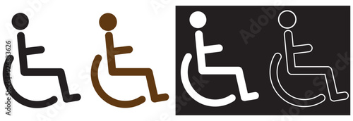 Man and woman icons set. male and female sign and symbol design eps 10