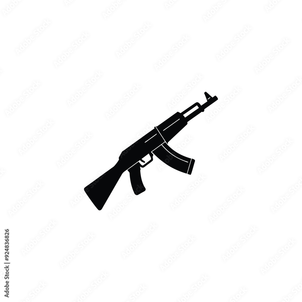 ak-47 gun isolated on white ak-47 gun isolated on white