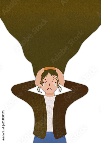 Girl is feeling down