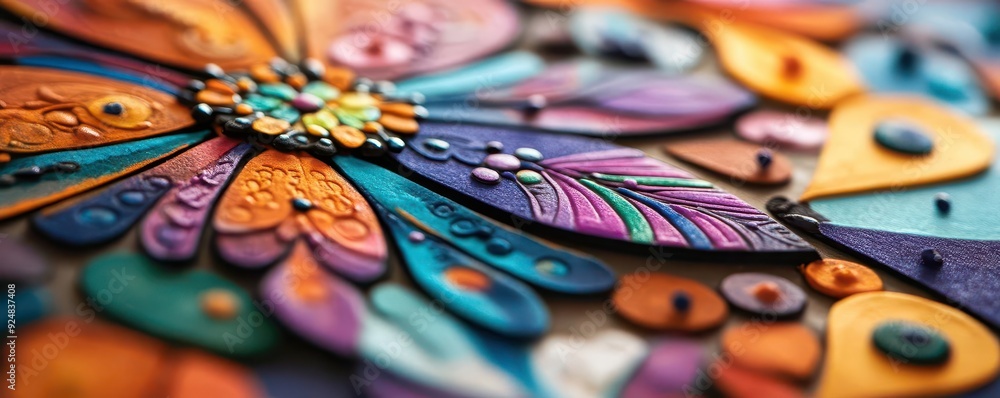Fototapeta premium Handmade cards, vibrant designs, personal touch, creative expression