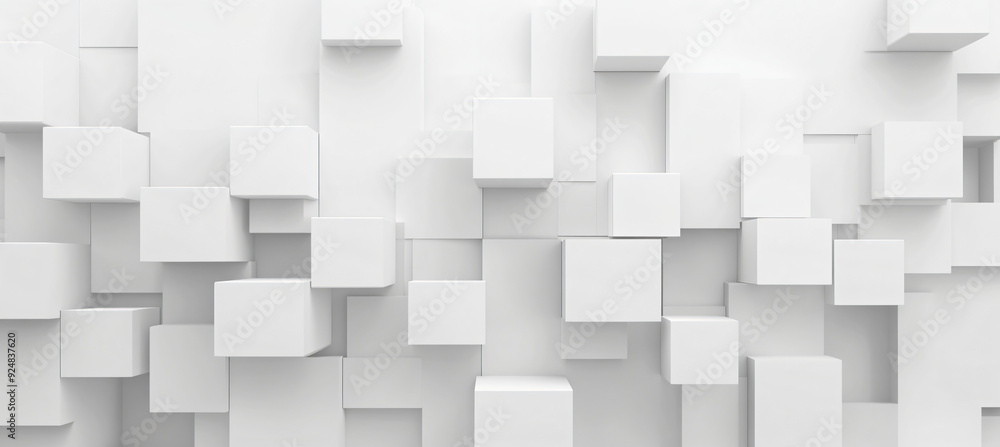 White Geometric Background. White Geometric Background.