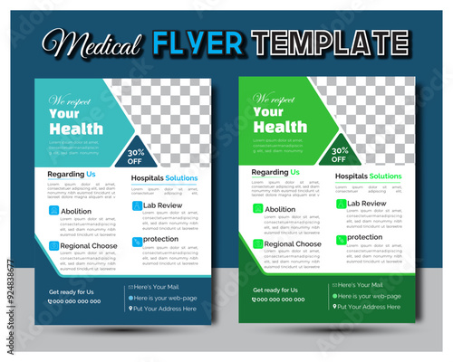 Template vector design for Brochure, AnnualReport, Magazine, Poster, for a report and medical brochure design, flyer, leaflets decoration for printing and presentation vector illustration photo