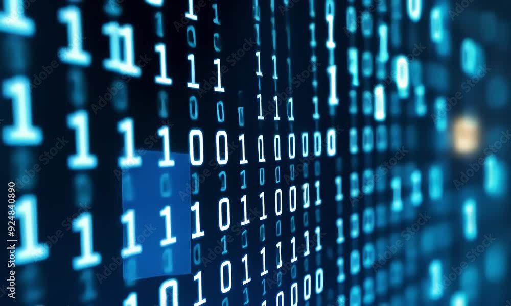 Binary Code Background Binary Code Background