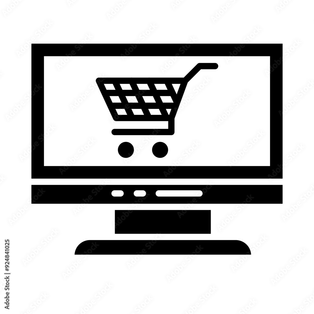 Online Shopping glyph icon Online Shopping glyph icon
