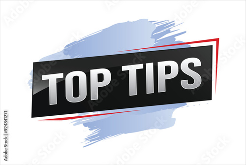 top tips word text concept icon logo sign symbol vector note memo 3d design creative style for use landing page, template, ui, web, mobile app, poster, banner, flyer, backdrop, gift card, coupon

