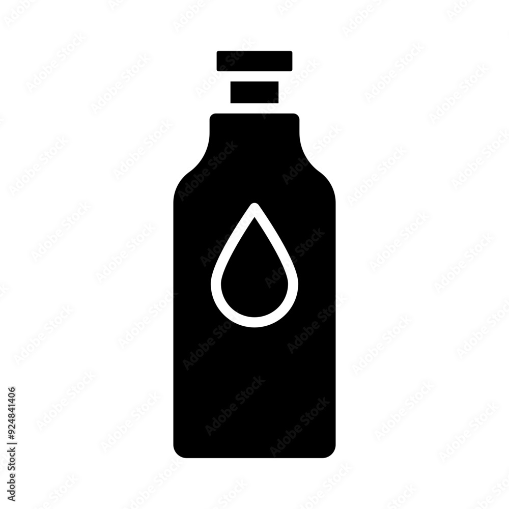 Water bottle glyph icon Water bottle glyph icon