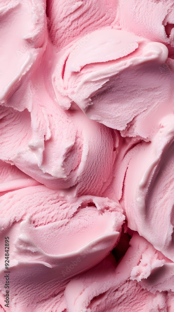 Close-up of a pink ice cream texture background Close-up of a pink ice cream texture background