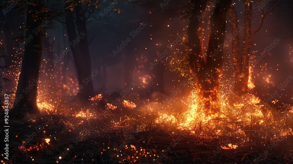 Collection of blazing fires for nighttime ambiance and creative inspiration Collection of blazing fires for nighttime ambiance and creative inspiration