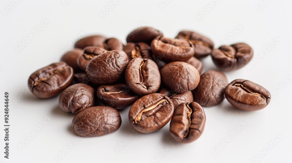 Coffee beans photographed in a studio Coffee beans photographed in a studio