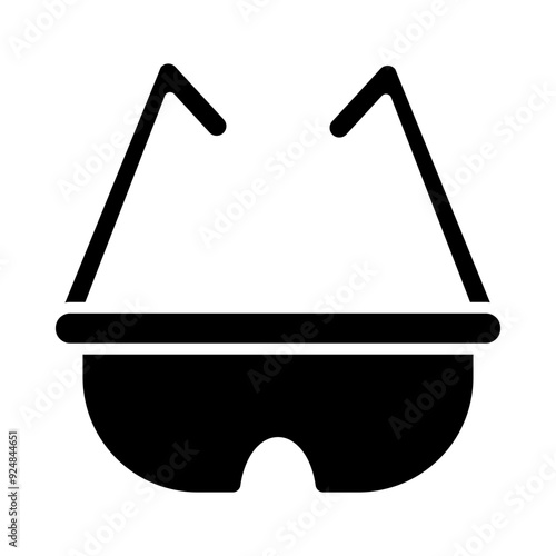 Safety Goggles glyph icon