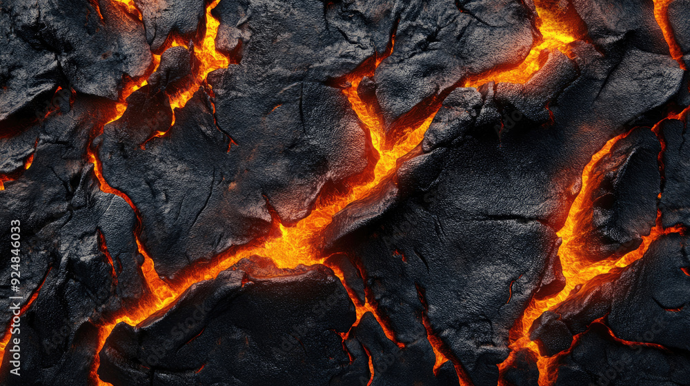 Burning Molten Lava Pattern for Fiery Background Designs Burning Molten Lava Pattern for Fiery Background Designs