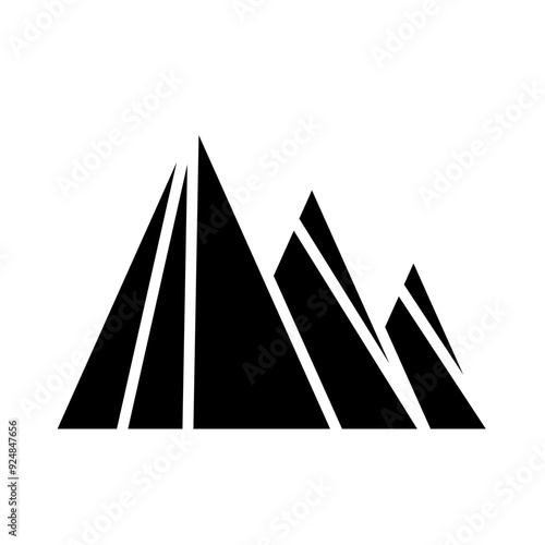 Pyramids of Giza glyph icon