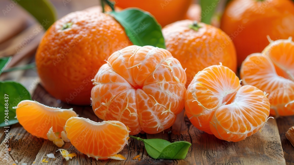 Tangerines. Juicy Citrous Mandarin Oranges on Wooden Background Tangerines. Juicy Citrous Mandarin Oranges on Wooden Background