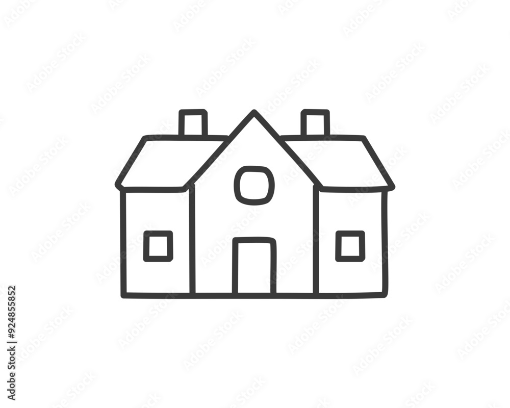 Home Icon in trendy flat style Home Icon in trendy flat style