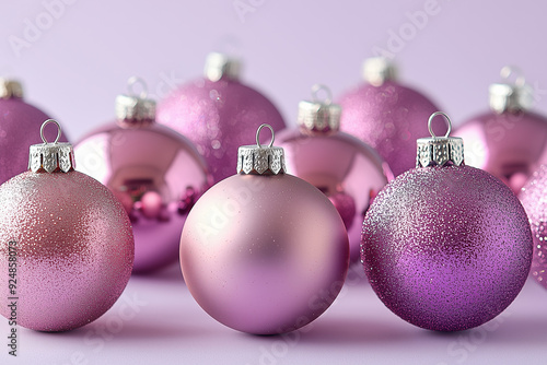 Sparkling Pink Christmas Ornaments: Festive Holiday Decor