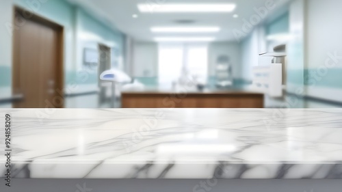 Marble table, hospital clinic medical