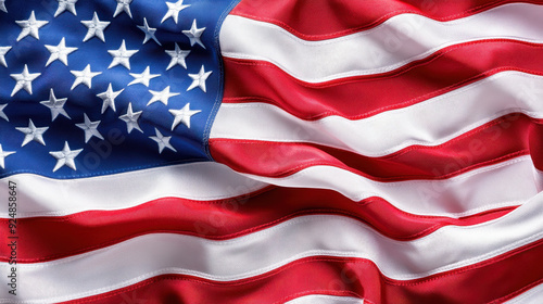 American flag background banner