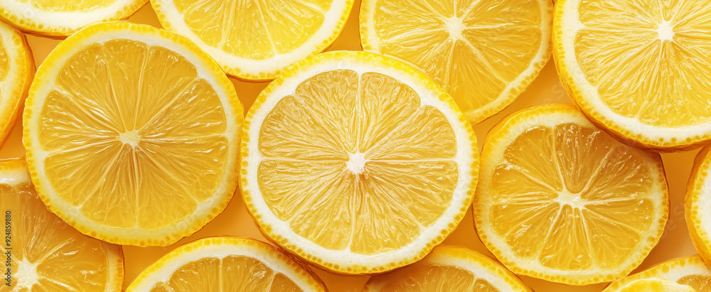 Lemon yellow background banner Lemon yellow background banner