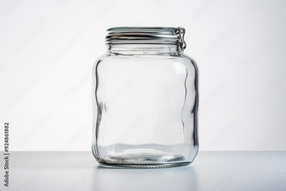 generated illustration of glass mason jar isolated white background generated illustration of glass mason jar isolated white background