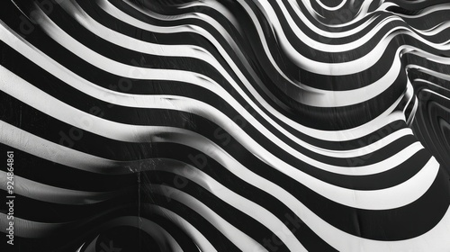 Minimalist Black and White Abstract Line Patterns Wallpaper