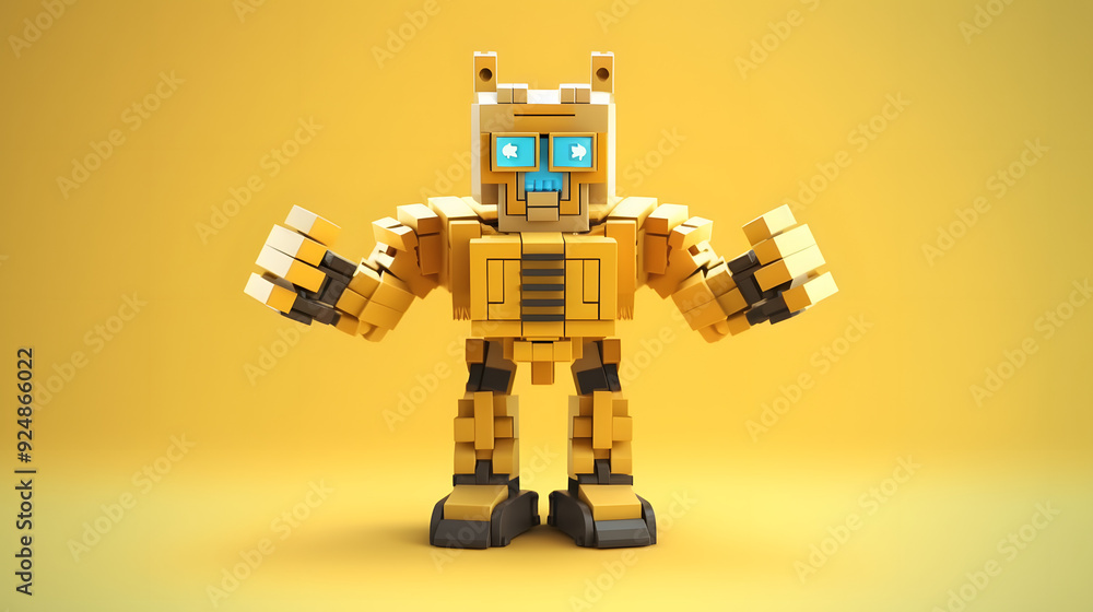 Obraz premium Liftback robot toy 3d