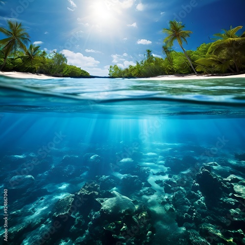tropical paradise island