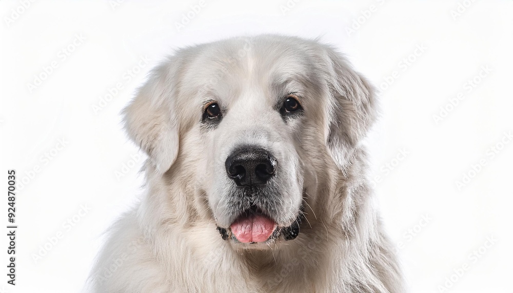 グレート・ピレニーズのポートレート(Great Pyrenees portrait on white background)
グレート・ピレニーズのポートレート(Great Pyrenees portrait on white background)