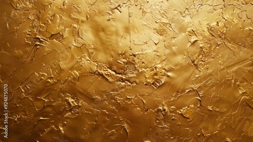 Textured Metallic Gold Abstract Art Wallpaper