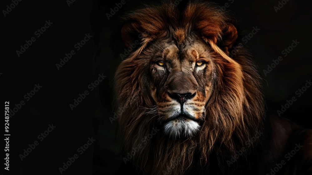 Fototapeta premium Majestic Lion Portrait