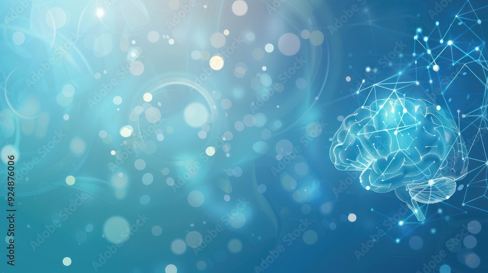 Abstract Brain with Bokeh Background Abstract Brain with Bokeh Background