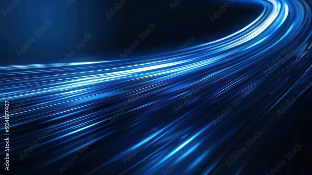 Abstract Blue Light Trails Abstract Blue Light Trails