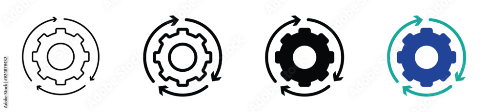 Implementation icon pack. stock. vector. illustration. Implementation icon pack. stock. vector. illustration.