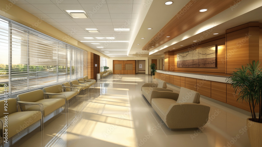 Stylish and Modern Hospital Waiting Area Architecture Stylish and Modern Hospital Waiting Area Architecture