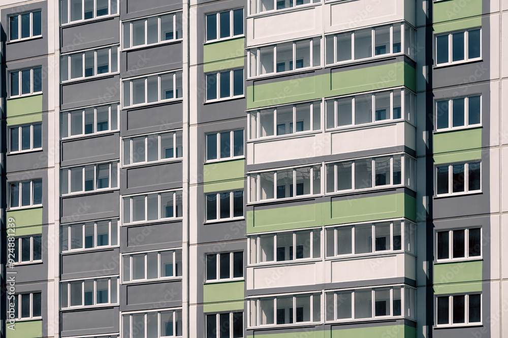 walls and empty windows of new modern houses in Ukraine walls and empty windows of new modern houses in Ukraine