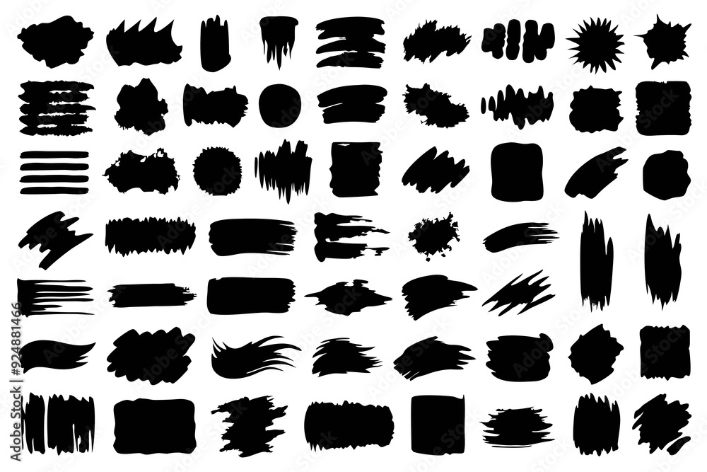 graphics of black spots of various shapes and sizes on an isolated background graphics of black spots of various shapes and sizes on an isolated background