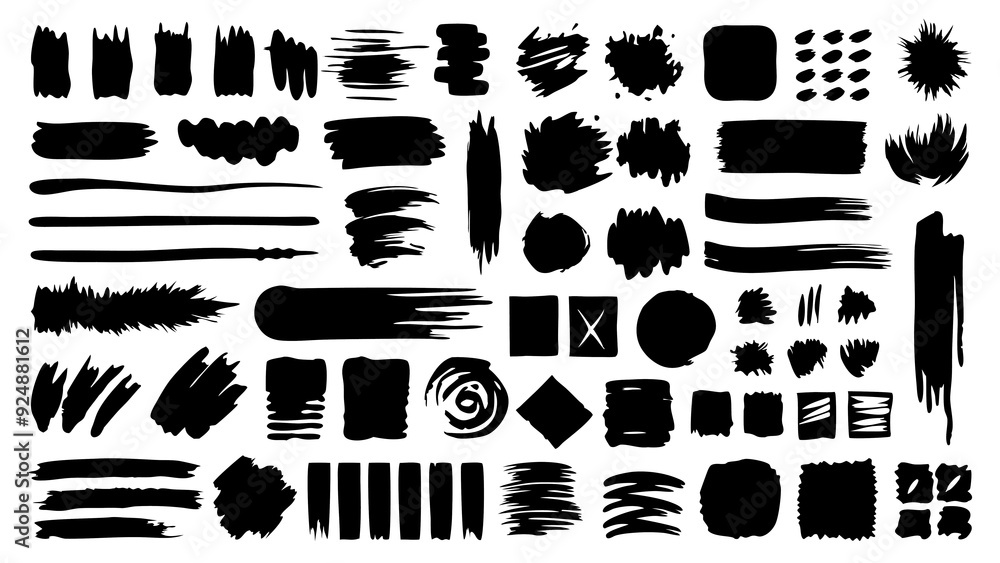 graphics of black spots of various shapes and sizes on an isolated background graphics of black spots of various shapes and sizes on an isolated background
