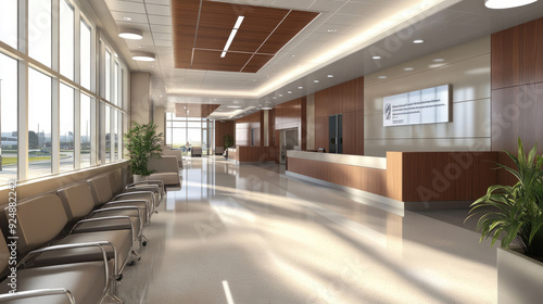 Stylish and Modern Hospital Waiting Area Architecture