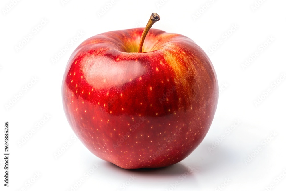 red apple on white background red apple on white background