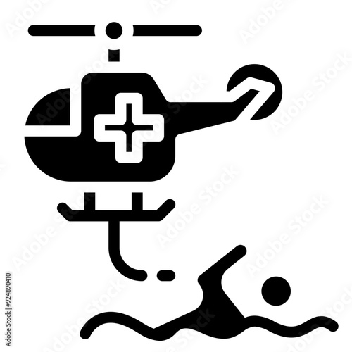 ambulance helicopter icon