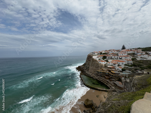Coastal Village on a Cliff
