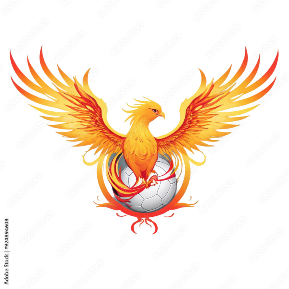 Fototapeta premium red dragon with wings